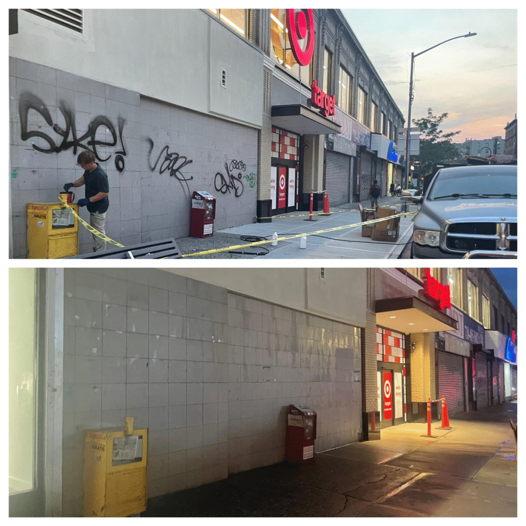 Specialty Cleaning work example done by above all pressure cleaning team best cleaning company in long island