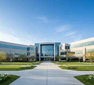 Commercial property maintenance Long Island - inspector documenting concrete cracks