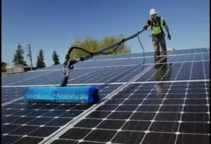 solar panel cleaning above all pressure cleaning